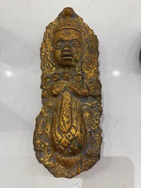 Vintage Possibly Buddhist Terracotta Figure Phra Kreung w Hanging Option READ!